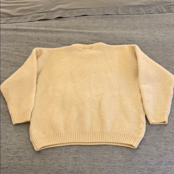 VINTAGE Cream Chunky Knit Fisherman’s Sweater - Picture 5 of 10